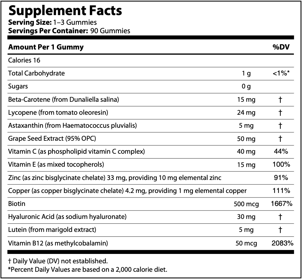 Skin Glow - Multivitamin + Minerals, 90 Gummies